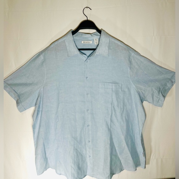 CUBAVERA TRAVELSELECT™ LINEN-BLEND ONE POCKET SHIRT - Picture 6 of 7